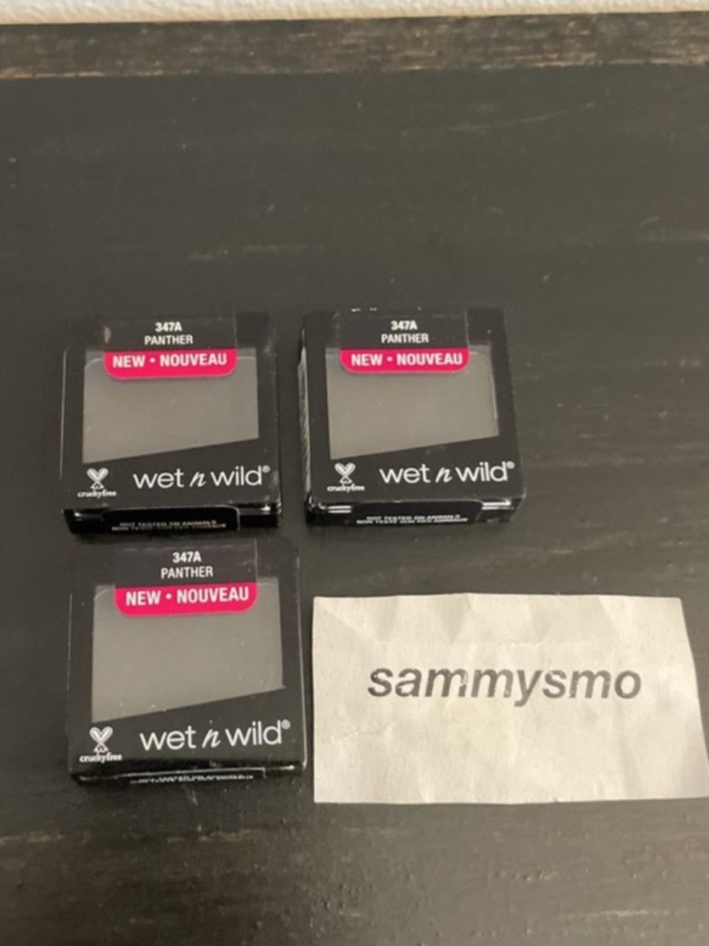 Wet n Wild Color Icon Eyeshadow Single, 347A Panther, x3 Discontinued